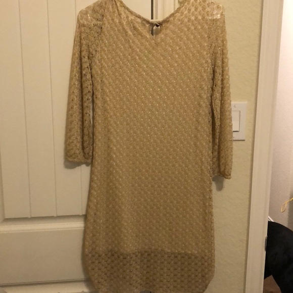 LUCKY BRAND DRESS//GOLD - Picture 3 of 4